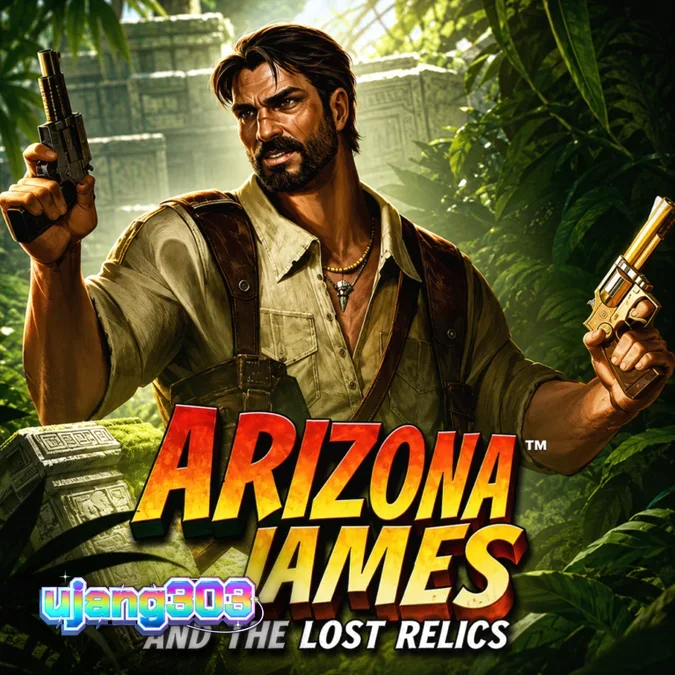Tampilan visual grid permainan Arizona James and the Lost Relics dengan tema petualangan arkeologi.